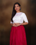 Rose petals & snowy elegance